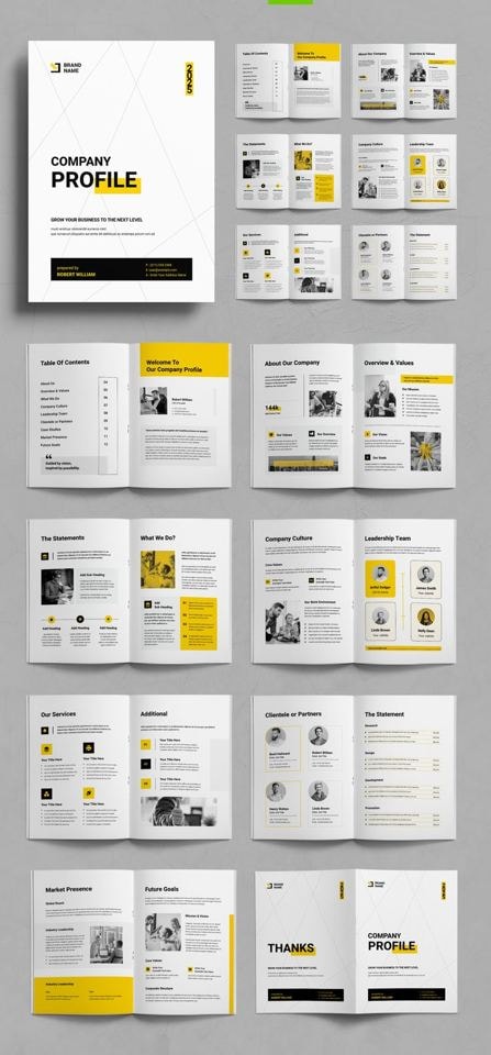 Company profile and brochure design